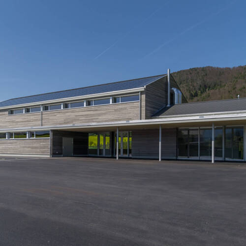 Salle Polyvalente Montsevelier - vue extérieure