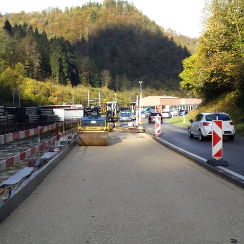 Mur de soutènement, Choindez